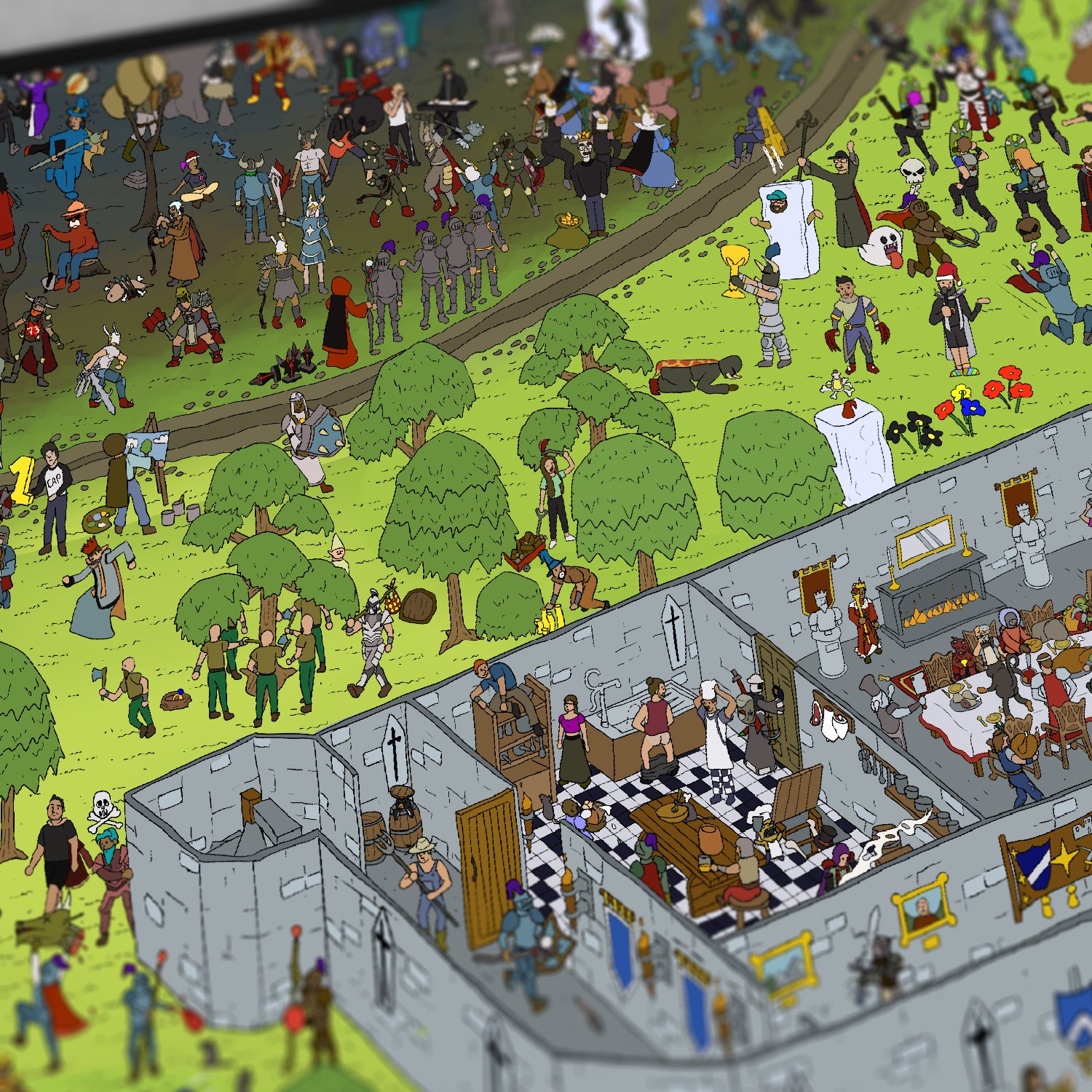 Where's Wise Old Man Desk Mat