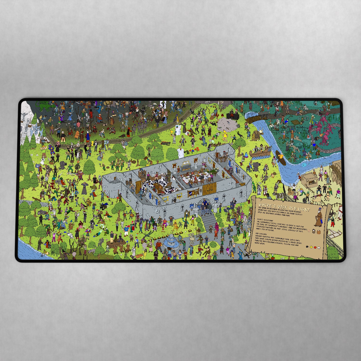 Where's Wise Old Man Desk Mat