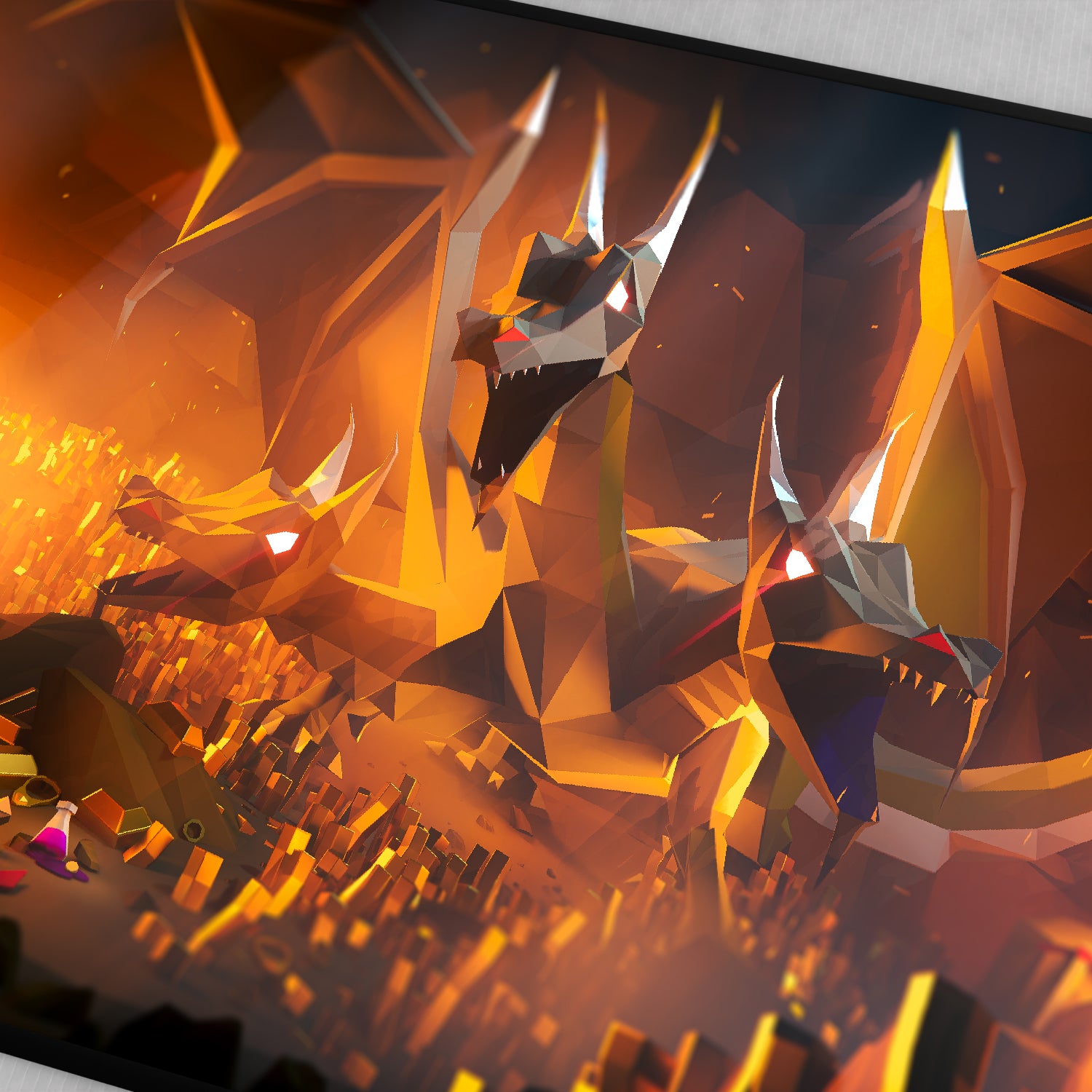 King Black Dragon Desk Mat