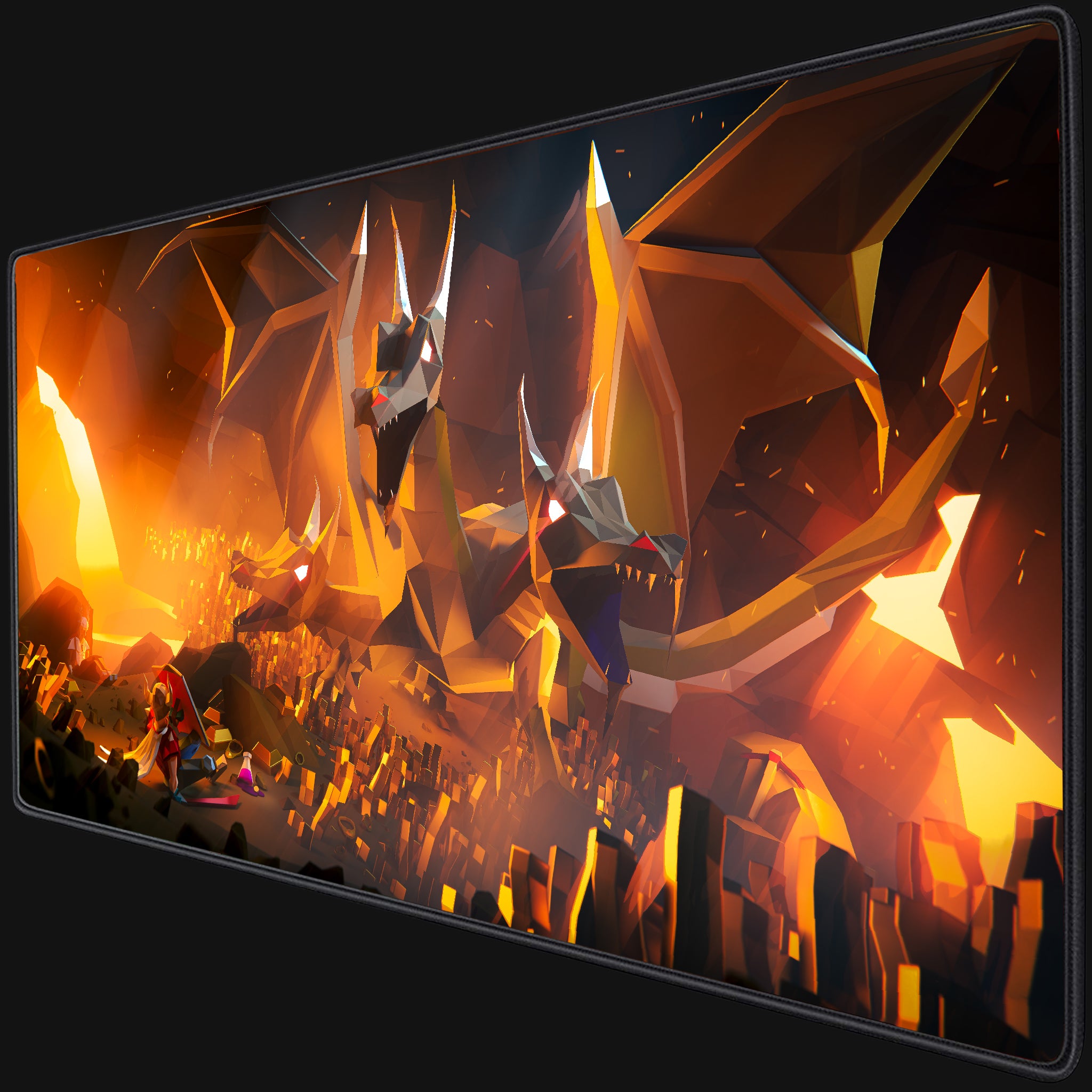 King Black Dragon Desk Mat