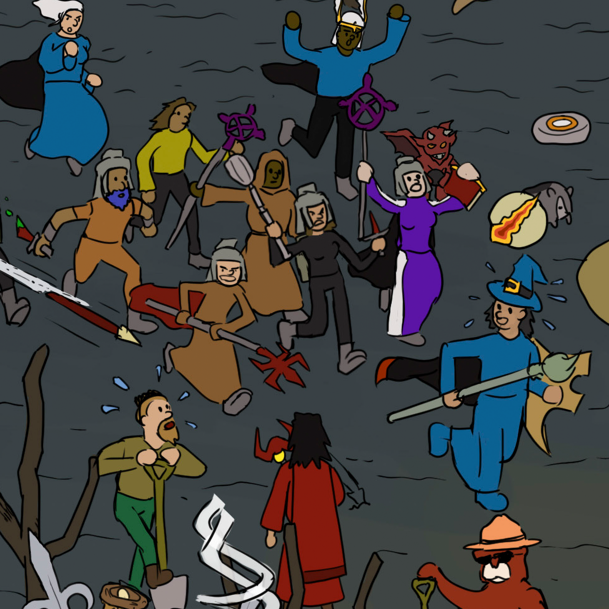 Where's Wise Old Man Desk Mat