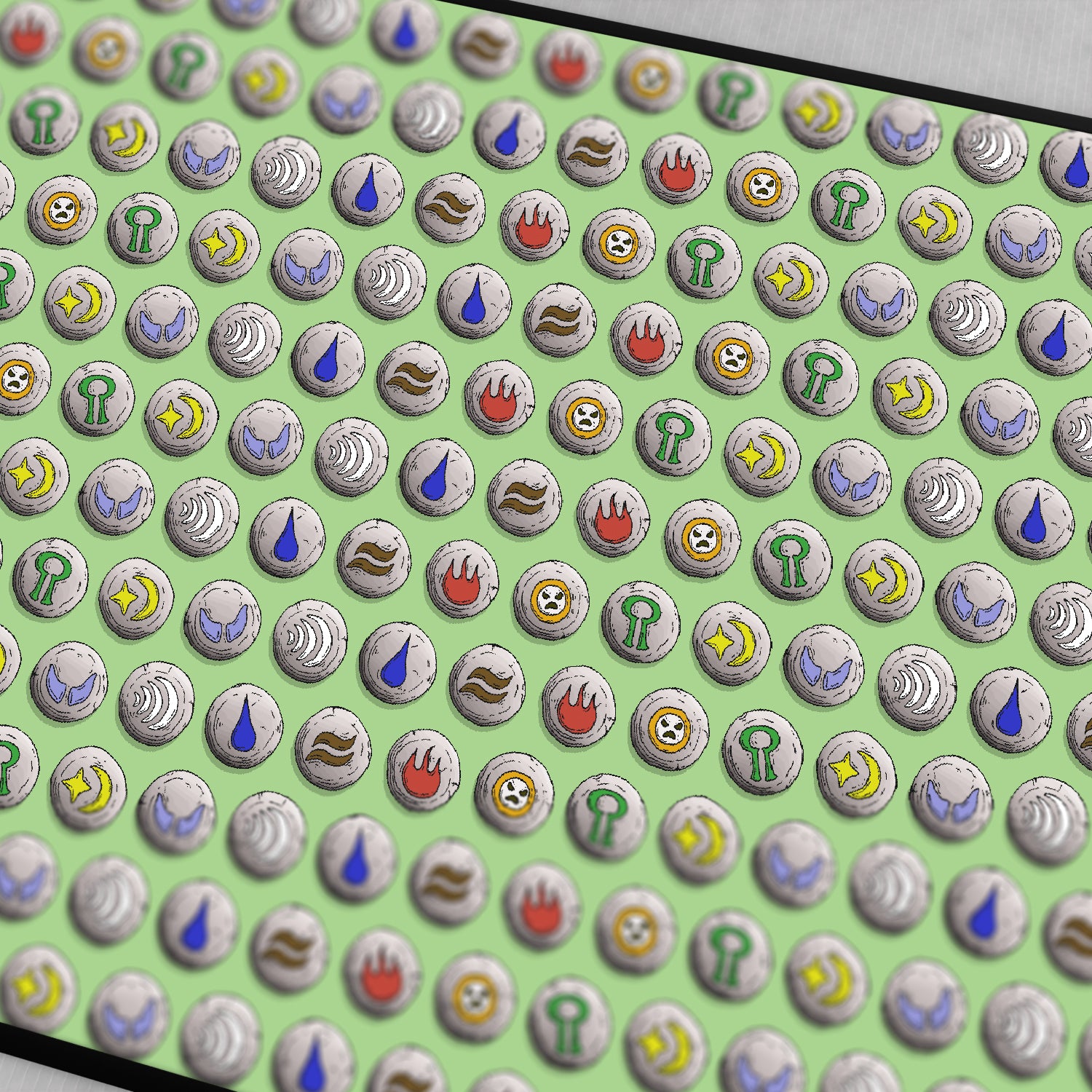 Desk of Runes Desk Mat
