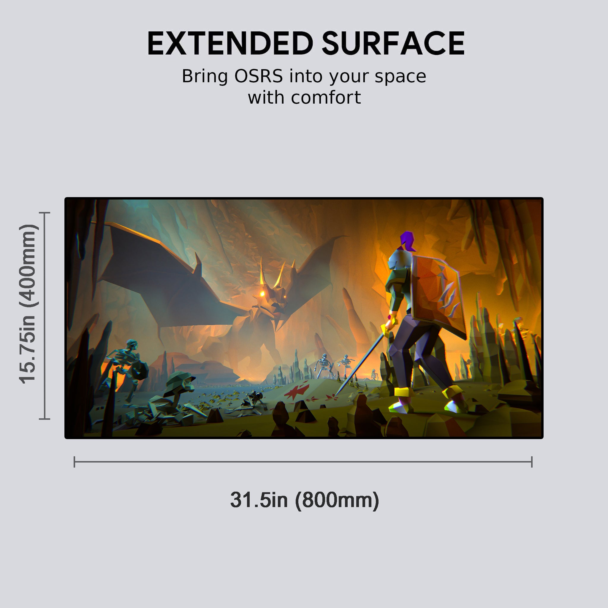 Elvarg - "Dragon Slayer" Desk Mat (Coming soon)