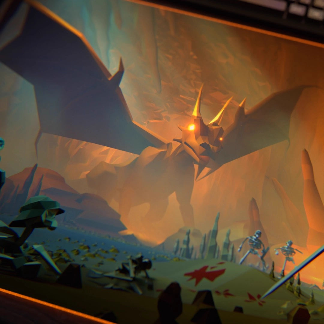 Elvarg - "Dragon Slayer" RGB Desk Mat