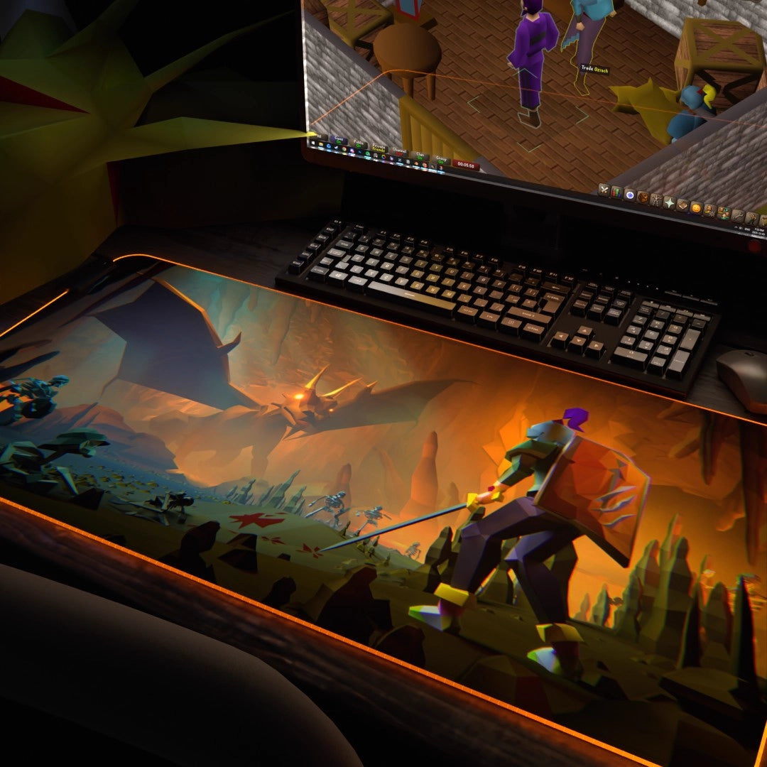 Elvarg - "Dragon Slayer" RGB Desk Mat