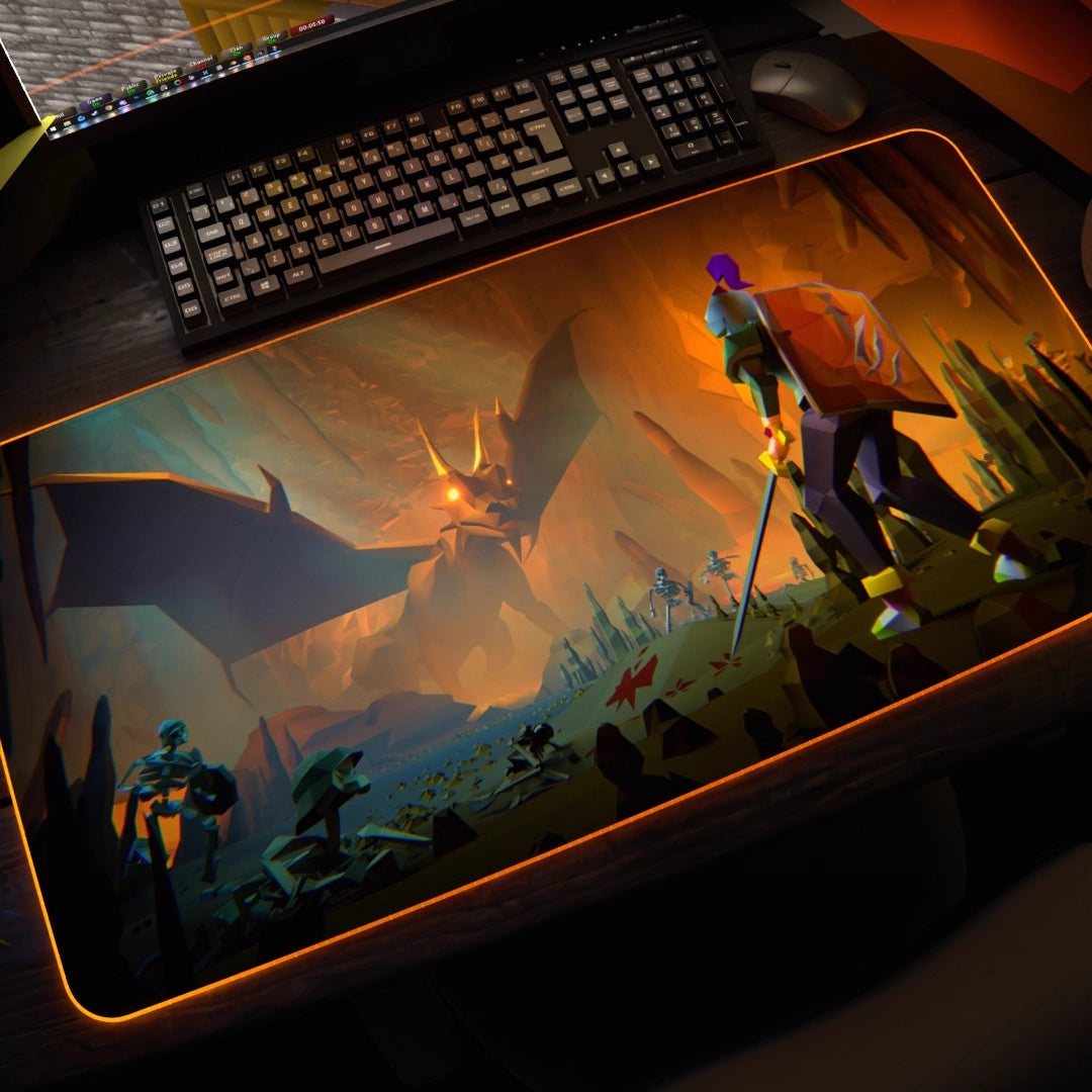 Elvarg - "Dragon Slayer" RGB Desk Mat