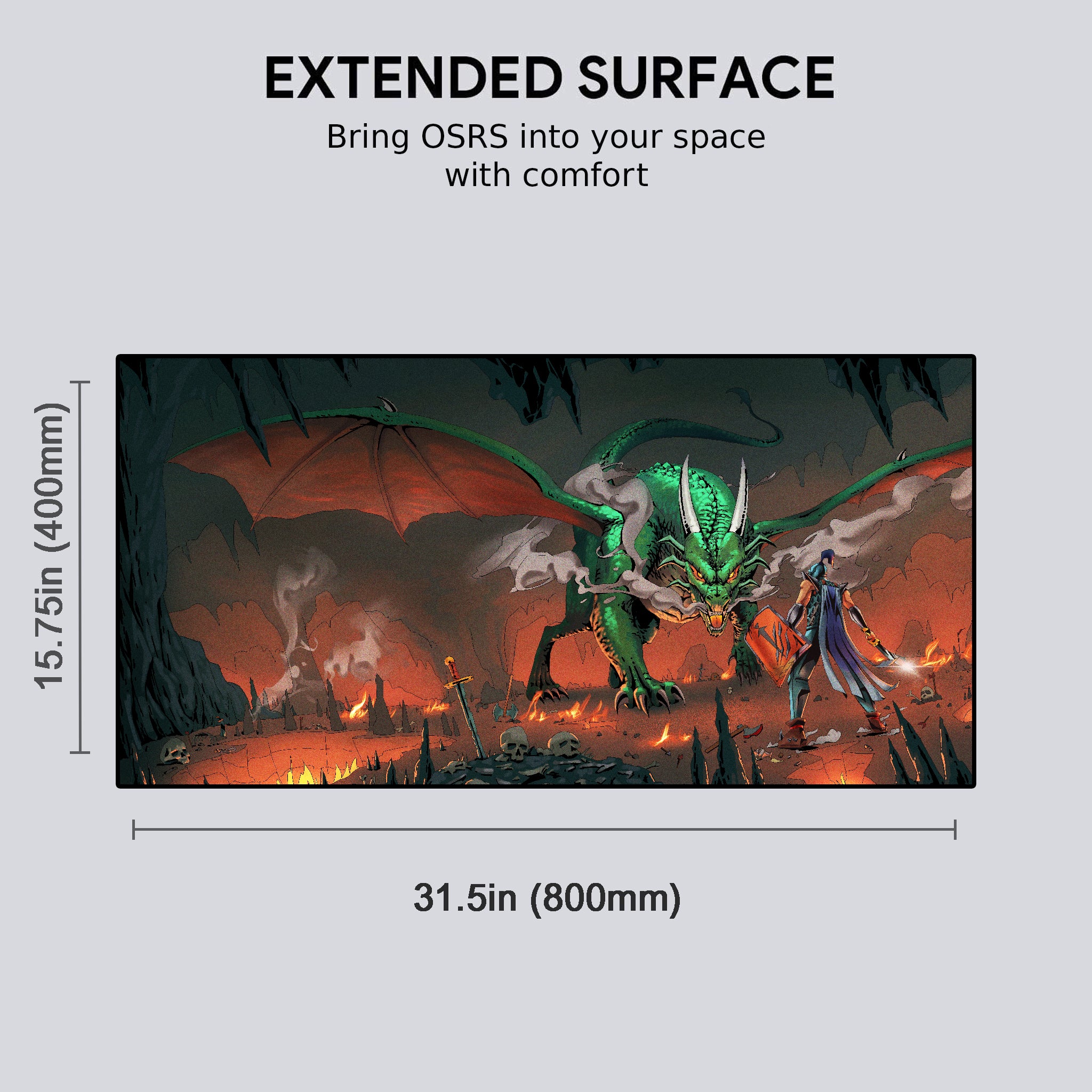 Elvarg - "The Duel" Desk Mat (Pre-order)