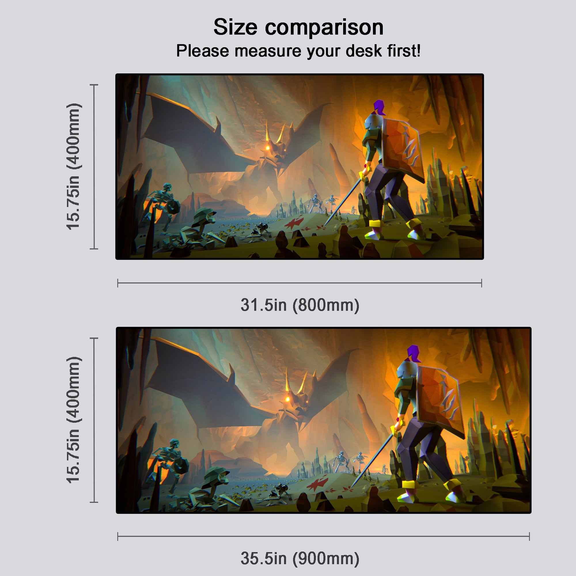 Elvarg - "Dragon Slayer" Desk Mat