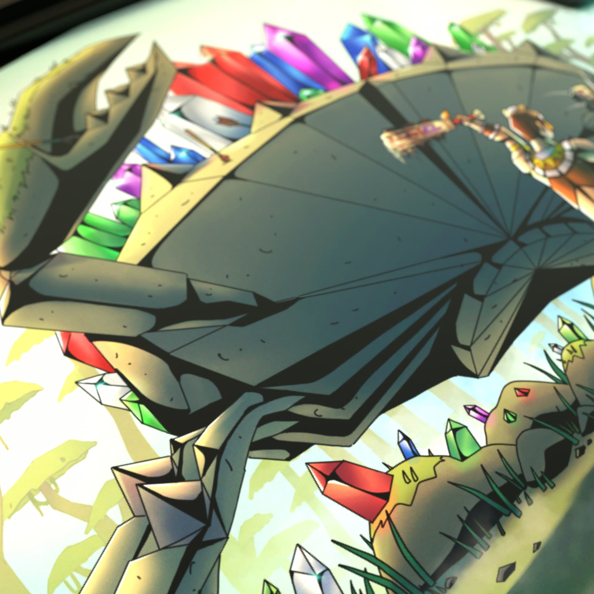 Gemstone Crab Desk Mat (Pre-order)