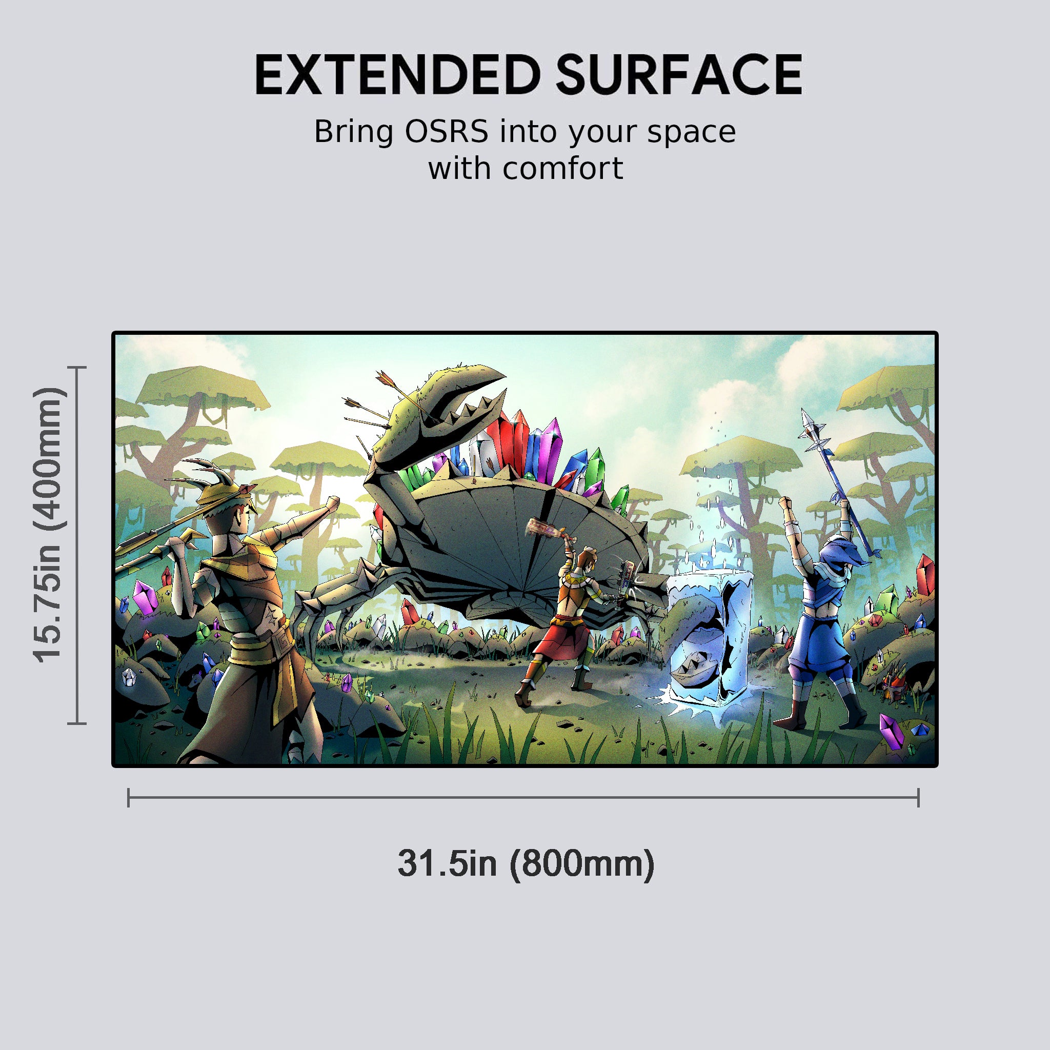 Gemstone Crab Desk Mat (Pre-order)