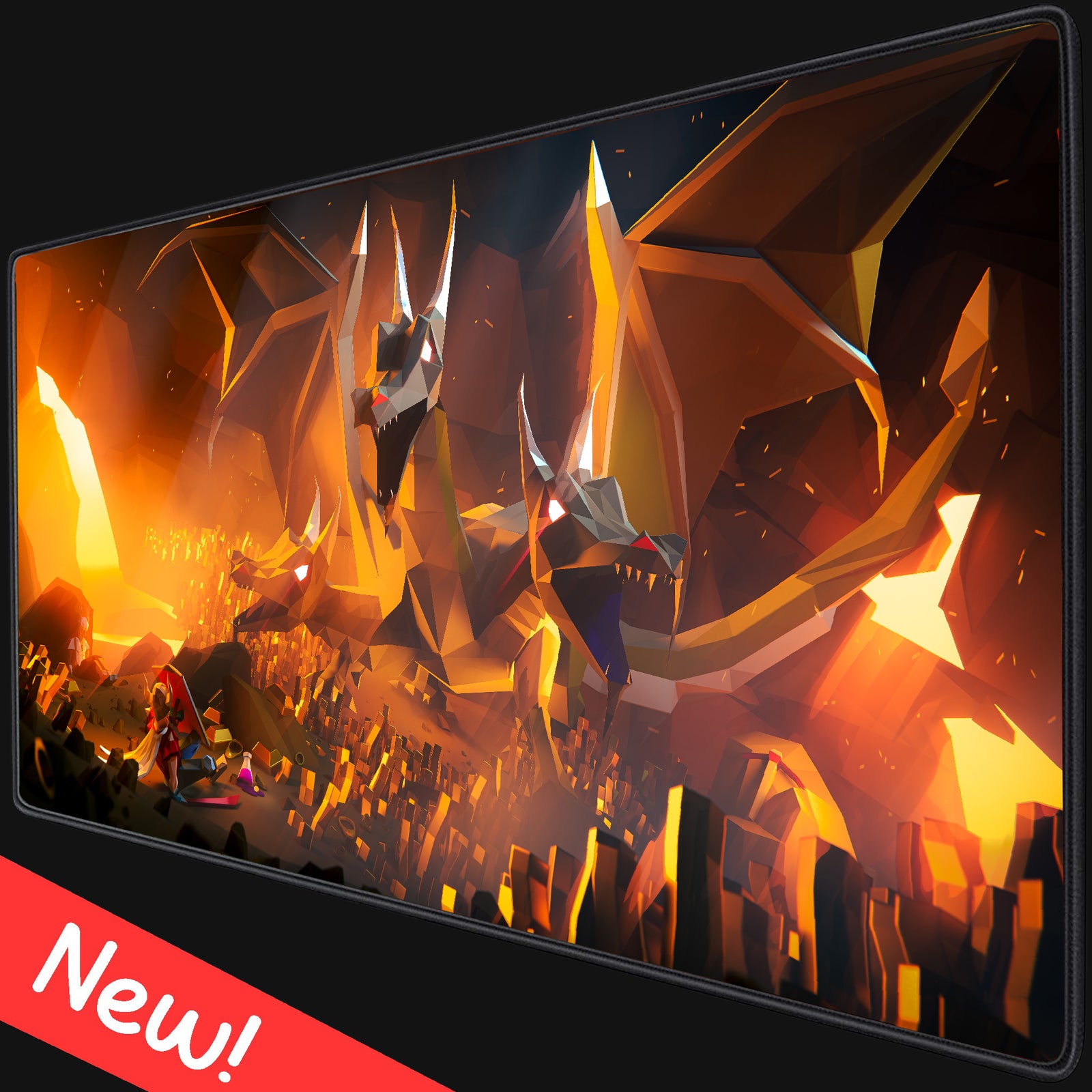 King Black Dragon Desk Mat