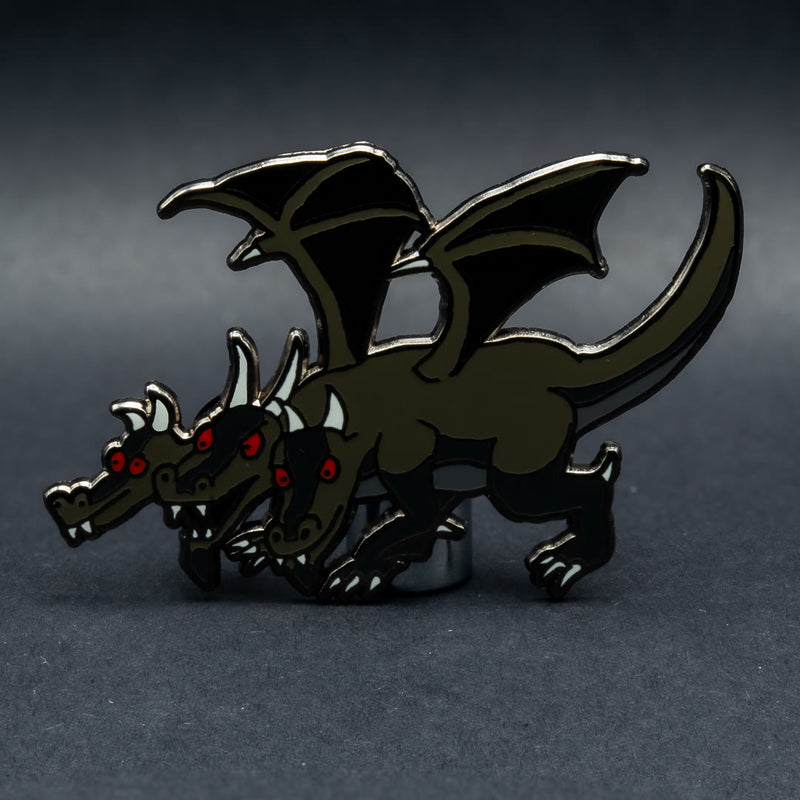 King Black Dragon Enamel Pin