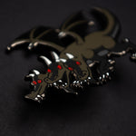 King Black Dragon Enamel Pin