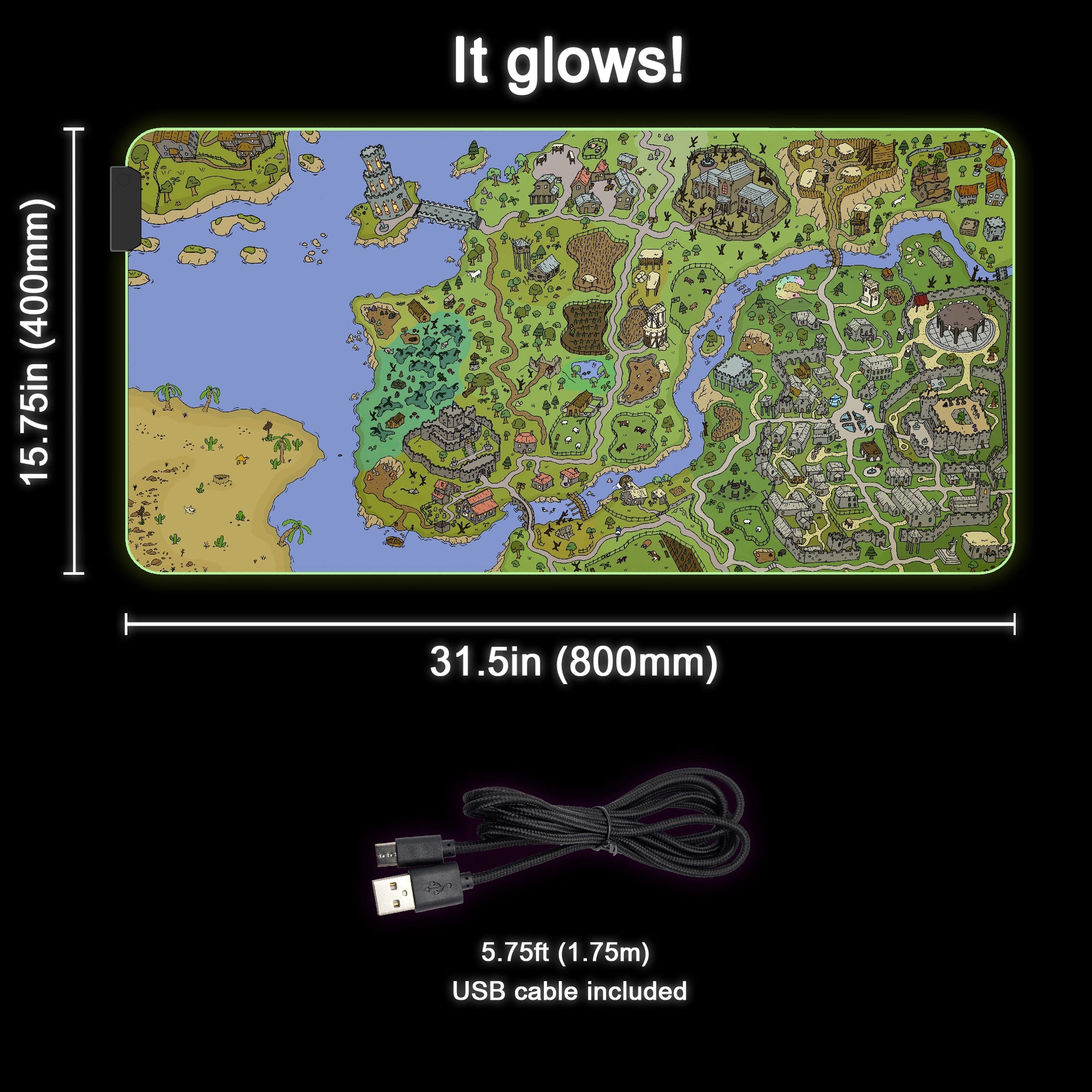 Kingdom of Misthalin RGB Desk Mat