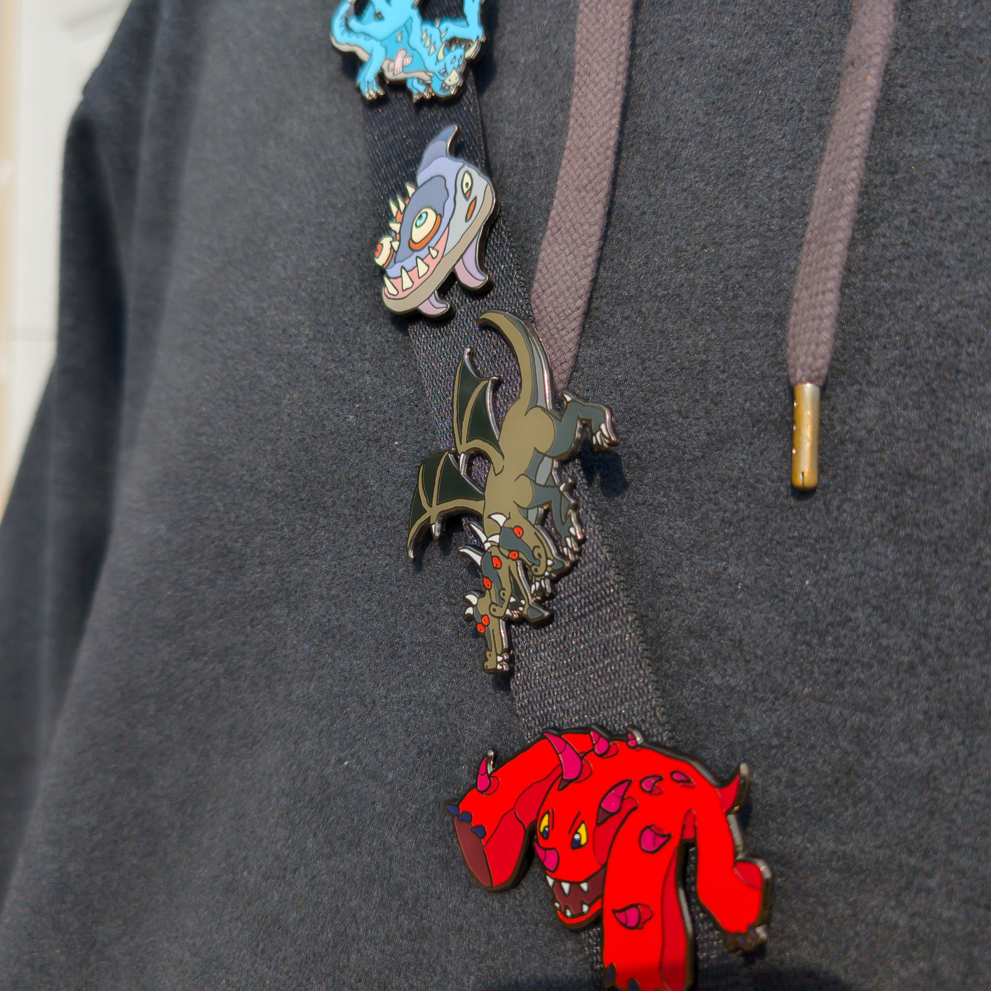 King Black Dragon Enamel Pin