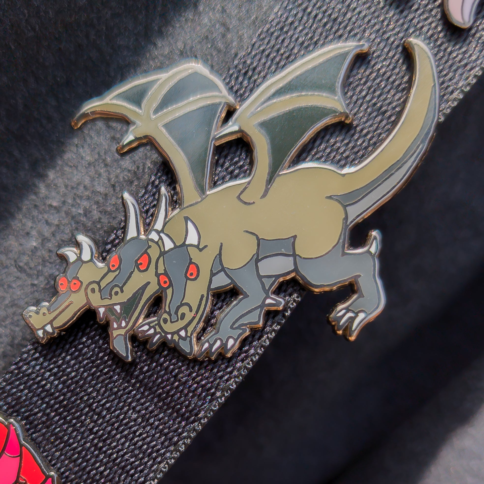 King Black Dragon Enamel Pin