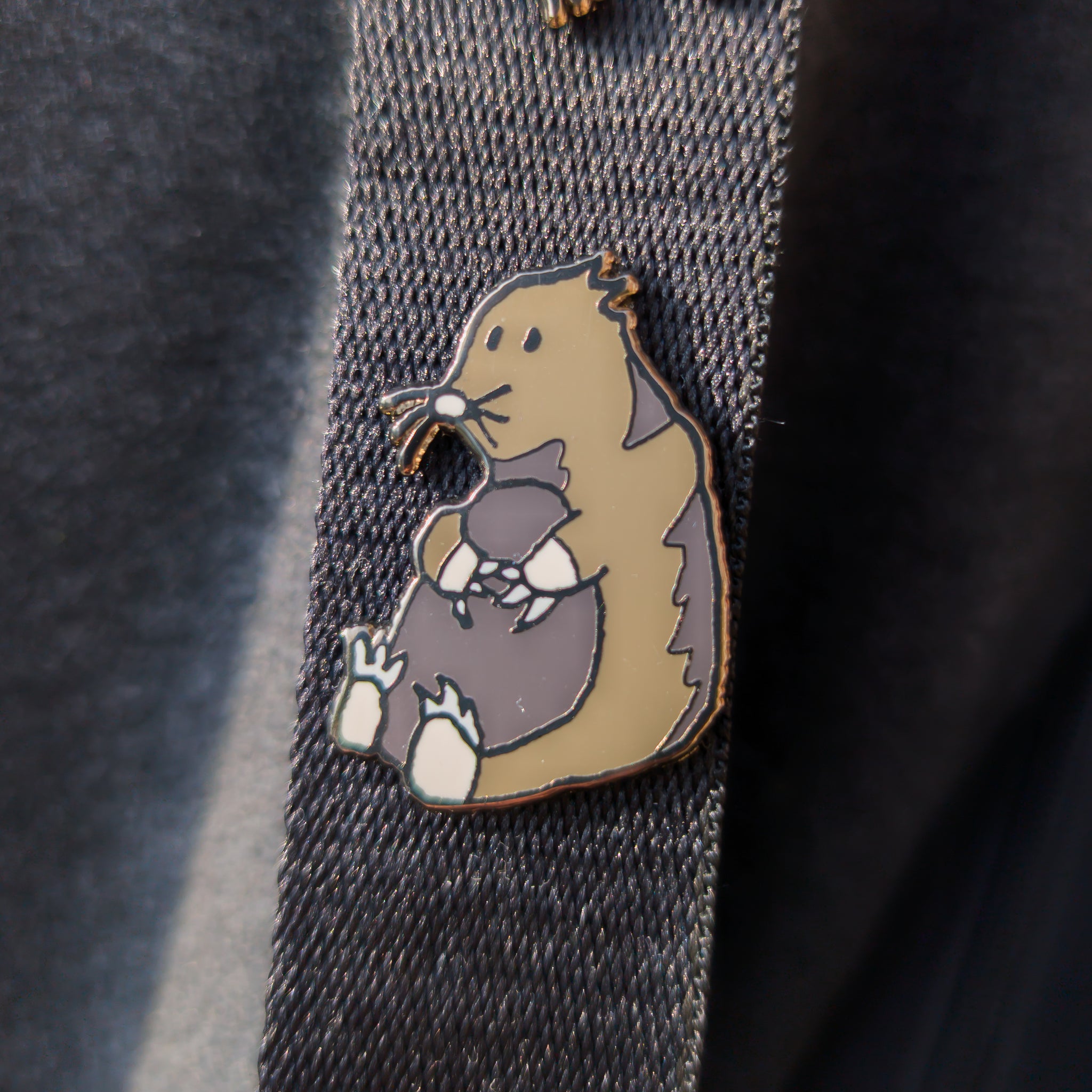 Giant Mole Enamel Pin