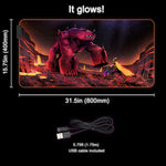 Jad - "Wave 63" RGB Desk Mat