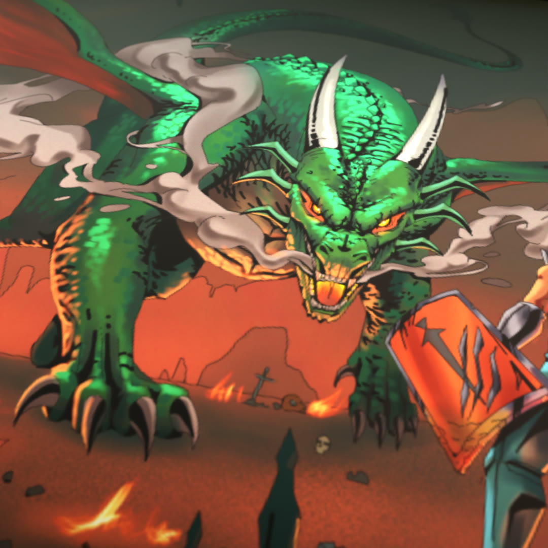 Elvarg - "The Duel" Desk Mat (Pre-order)