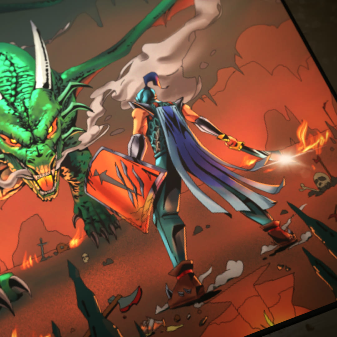 Elvarg - "The Duel" Desk Mat (Pre-order)