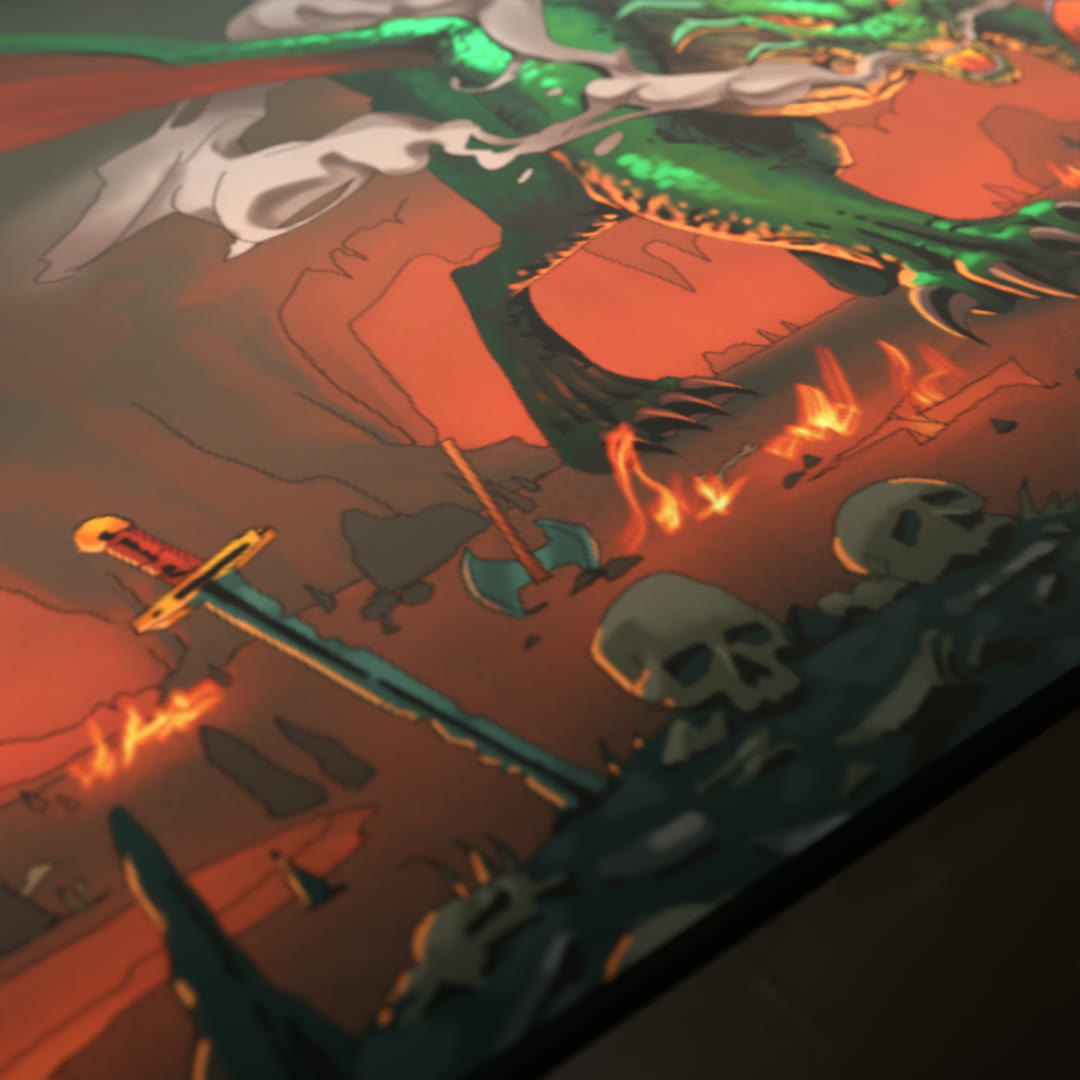 Elvarg - "The Duel" Desk Mat (Pre-order)