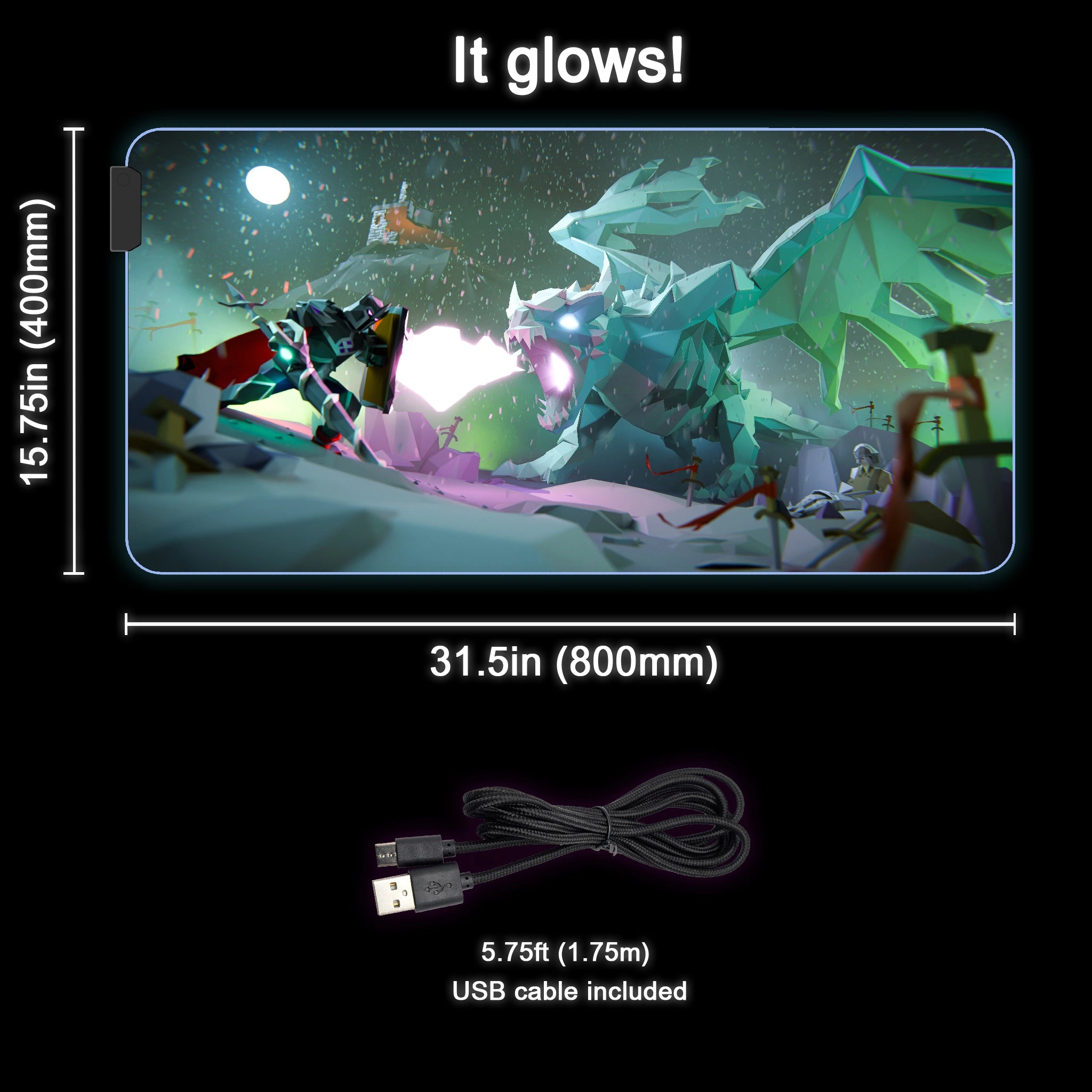 Vorkath RGB Desk Mat
